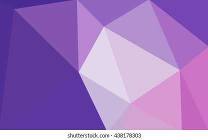 Multicolor purple, pink polygonal illustration, which consist of triangles. Geometric background in Origami style with gradient. Triangular design for your business.