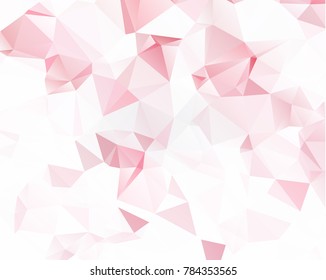 Multicolor purple, pink polygonal illustration, which consist of triangles. Geometric background 