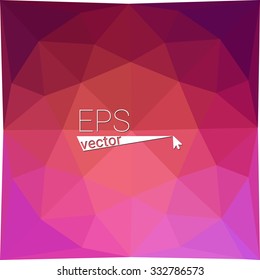 Multicolor purple, red geometric rumpled triangular low poly style gradient illustration graphic background. Vector polygonal design for your business.