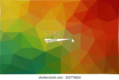 Multicolor rainbow abstract geometric rumpled triangular low poly style gradient illustration graphic background. Vector polygonal design for your business.
