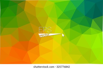 Multicolor rainbow abstract geometric rumpled triangular low poly style gradient illustration graphic background. Vector polygonal design for your business.