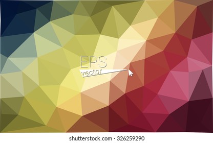 Multicolor rainbow abstract geometric rumpled triangular low poly style gradient illustration graphic background. Vector polygonal design for your business.