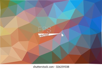 Multicolor rainbow abstract geometric rumpled triangular low poly style gradient illustration graphic background. Vector polygonal design for your business.
