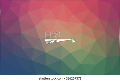 Multicolor rainbow abstract geometric rumpled triangular low poly style gradient illustration graphic background. Vector polygonal design for your business.