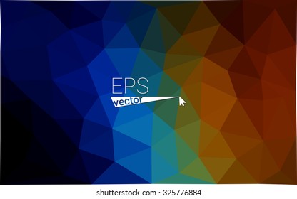 Multicolor rainbow dark abstract geometric rumpled triangular low poly style gradient illustration graphic background. Vector polygonal design for your business.
