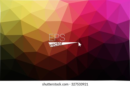 Multicolor rainbow dark abstract geometric rumpled triangular low poly style gradient illustration graphic background. Vector polygonal design for your business.