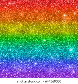 Multicolor rainbow glitter background. Vector