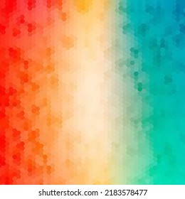 Multicolor Rainbow Low Poly Background. Abstract Random Vector Background From Triangles. Polygonal Design