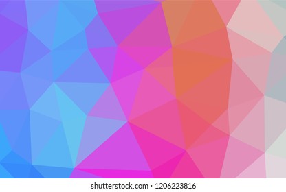 Multicolor, Rainbow vector abstract mosaic background. Creative illustration in halftone style with gradient. A completely new design for your business.