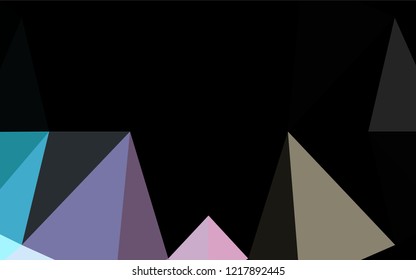 Multicolor, Rainbow vector blurry hexagon template. A completely new color illustration in a vague style. A completely new template for your business design.