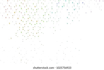 Multicolor, Rainbow vector cover with mathematic symbols. Abstract illustration with colored algebra signs. The pattern can be used for ad, booklets, leaflets of education.
