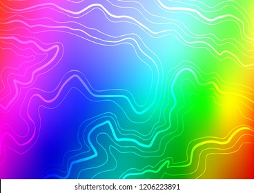 Multicolor, Rainbow vector pattern with narrow lines. Glitter abstract illustration with colored sticks. The pattern can be used for websites.