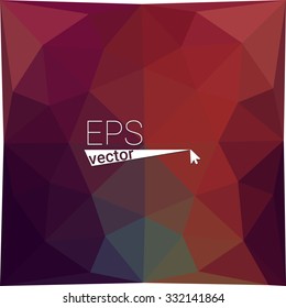 multicolor red, brown geometric rumpled triangular low poly style gradient illustration graphic background. Vector polygonal design for your business.