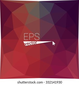 multicolor red, brown geometric rumpled triangular low poly style gradient illustration graphic background. Vector polygonal design for your business.