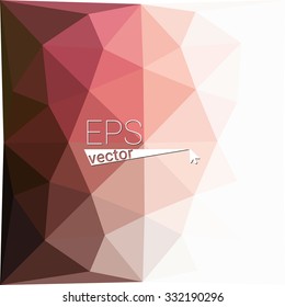 multicolor red, brown geometric rumpled triangular low poly style gradient illustration graphic background. Vector polygonal design for your business.