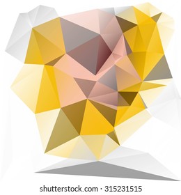 Multi-color ( Red, Brown, Orange ) Design Templates. Geometric Triangular Abstract Modern Vector Background. 