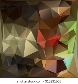 Multi-color ( Red, Brown, Orange ) Design Templates. Geometric Triangular Abstract Modern Vector Background. 