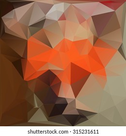 Multi-color ( Red, Brown, Orange ) Design Templates. Geometric Triangular Abstract Modern Vector Background. 