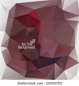Multicolor ( Red, Gray, White ) Design Templates. Geometric Triangular Abstract Modern Vector Background. 