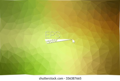 Multicolor red, green geometric rumpled triangular low poly origami style gradient illustration graphic background. Vector polygonal design for your business.