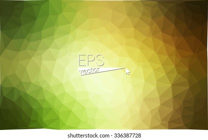 Multicolor red, green geometric rumpled triangular low poly origami style gradient illustration graphic background. Vector polygonal design for your business.
