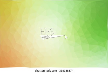 Multicolor red, green geometric rumpled triangular low poly origami style gradient illustration graphic background. Vector polygonal design for your business.
