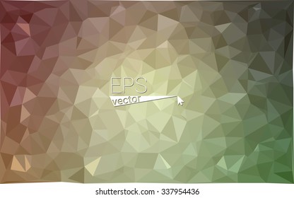 Multicolor red, green geometric rumpled triangular low poly style gradient illustration graphic background. Vector polygonal design for your business.