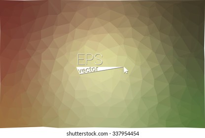Multicolor red, green geometric rumpled triangular low poly style gradient illustration graphic background. Vector polygonal design for your business.