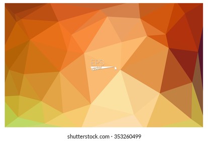 Multicolor red, green geometric rumpled triangular low poly origami style gradient illustration graphic background. Vector polygonal design for your business.