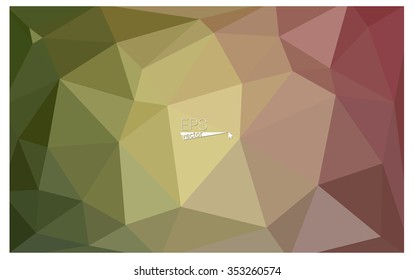 Multicolor red, green geometric rumpled triangular low poly origami style gradient illustration graphic background. Vector polygonal design for your business.