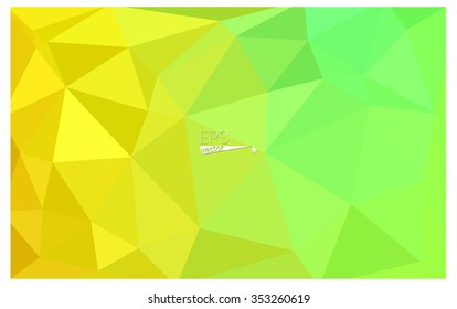 Multicolor red, green geometric rumpled triangular low poly origami style gradient illustration graphic background. Vector polygonal design for your business.
