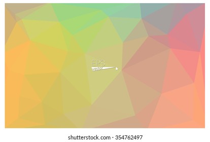 Multicolor red, green geometric rumpled triangular low poly origami style gradient illustration graphic background. Vector polygonal design for your business.