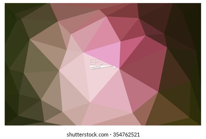 Multicolor red, green geometric rumpled triangular low poly origami style gradient illustration graphic background. Vector polygonal design for your business.