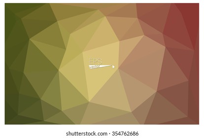 Multicolor red, green geometric rumpled triangular low poly origami style gradient illustration graphic background. Vector polygonal design for your business.