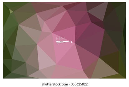 Multicolor red, green geometric rumpled triangular low poly origami style gradient illustration graphic background. Vector polygonal design for your business.