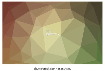 Multicolor red, green geometric rumpled triangular low poly origami style gradient illustration graphic background. Vector polygonal design for your business.