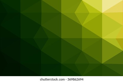 Multicolor red, green polygonal illustration, which consist of triangles. Geometric background in Origami style with gradient. Triangular design for your business.