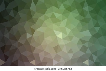 Multicolor red, green polygonal illustration, which consist of triangles. Geometric background in Origami style with gradient. Triangular design for your business.