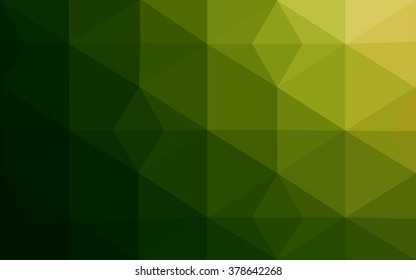 Multicolor red, green polygonal illustration, which consist of triangles. Geometric background in Origami style with gradient. Triangular design for your business.
