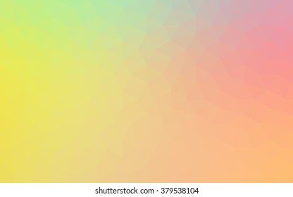 Multicolor red, green polygonal illustration, which consist of triangles. Geometric background in Origami style with gradient. Triangular design for your business.
