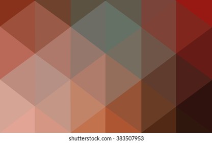 Multicolor red, green polygonal illustration, which consist of triangles. Geometric background in Origami style with gradient. Triangular design for your business.