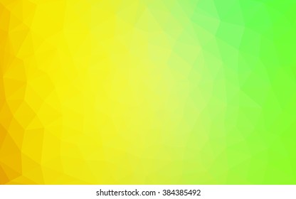 Multicolor red, green polygonal illustration, which consist of triangles. Geometric background in Origami style with gradient. Triangular design for your business.