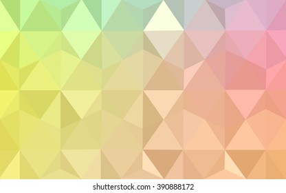 Multicolor red, green polygonal illustration, which consist of triangles. Geometric background in Origami style with gradient. Triangular design for your business.