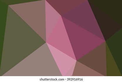 Multicolor red, green polygonal illustration, which consist of triangles. Geometric background in Origami style with gradient. Triangular design for your business.