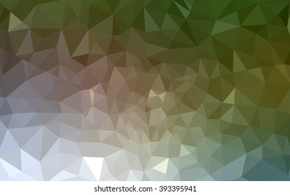 Multicolor red, green polygonal illustration, which consist of triangles. Geometric background in Origami style with gradient. Triangular design for your business.