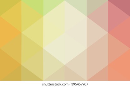 Multicolor red, green polygonal illustration, which consist of triangles. Geometric background in Origami style with gradient. Triangular design for your business.