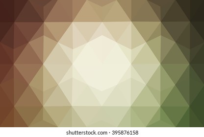 Multicolor red, green polygonal illustration, which consist of triangles. Geometric background in Origami style with gradient. Triangular design for your business.
