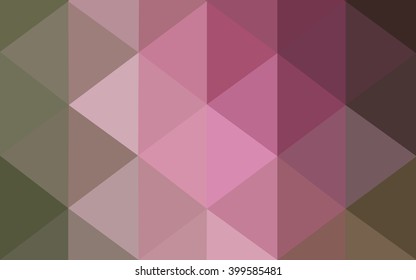 Multicolor red, green polygonal illustration, which consist of triangles. Geometric background in Origami style with gradient. Triangular design for your business.