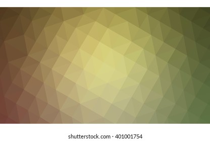 Multicolor red, green polygonal illustration, which consist of triangles. Geometric background in Origami style with gradient. Triangular design for your business.