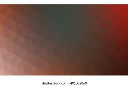 Multicolor red, green polygonal illustration, which consist of triangles. Geometric background in Origami style with gradient. Triangular design for your business.